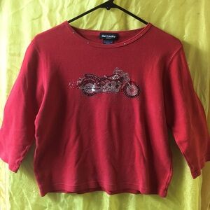 Motorcycle Bling Long Sleeved T-Shirt